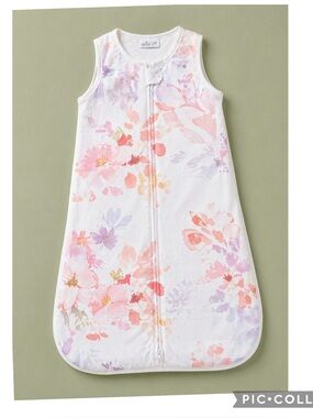 Oilo Baby Sleep Sack 6–18M Floral Cotton Wearable Blanket Pink Purple Light